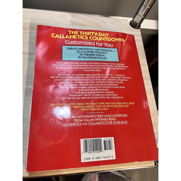 Callanetics COUNTDOWN Books Lot of (2) 1984 1990 Exercise Toning VINTAGE Guide - Picture 3 of 4